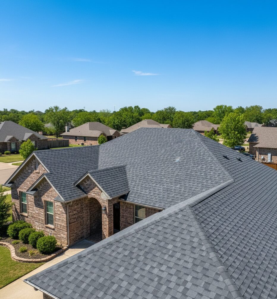 New residential roof in Logan County, Oklahoma near Langston